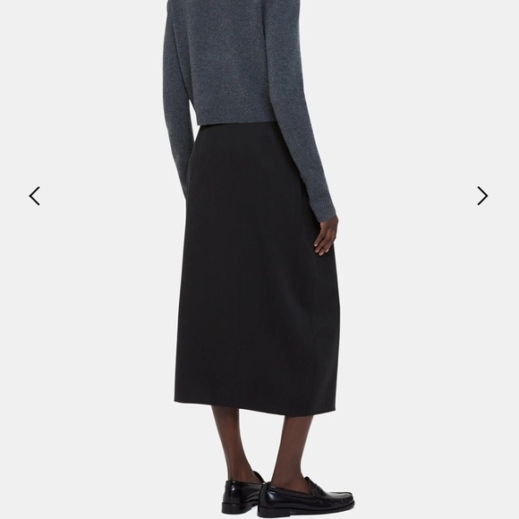 NWT Whistles Olivia Wrap Skirt Black Size 2 - Picture 2 of 16